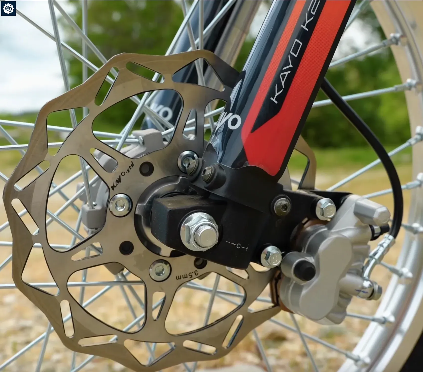 Подвеска и передний тормоз KAYO K2 Pro