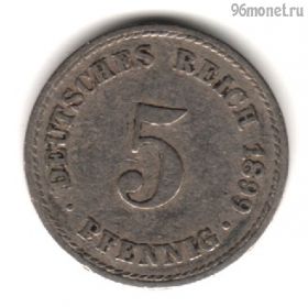 Германия 5 пфеннигов 1899 А