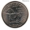 США 25 центов 2004 D Мичиган