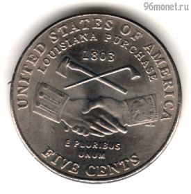 США 5 центов 2004 D