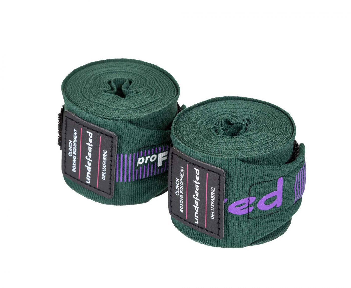 Бинты боксерские Clinch Boxing Hand Wrap Undefeated темно-зеленые, длина 3.5 м, C240