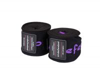 Бинты боксерские Clinch Boxing Hand Wrap Undefeated чёрные, длина 2.55 м, C240