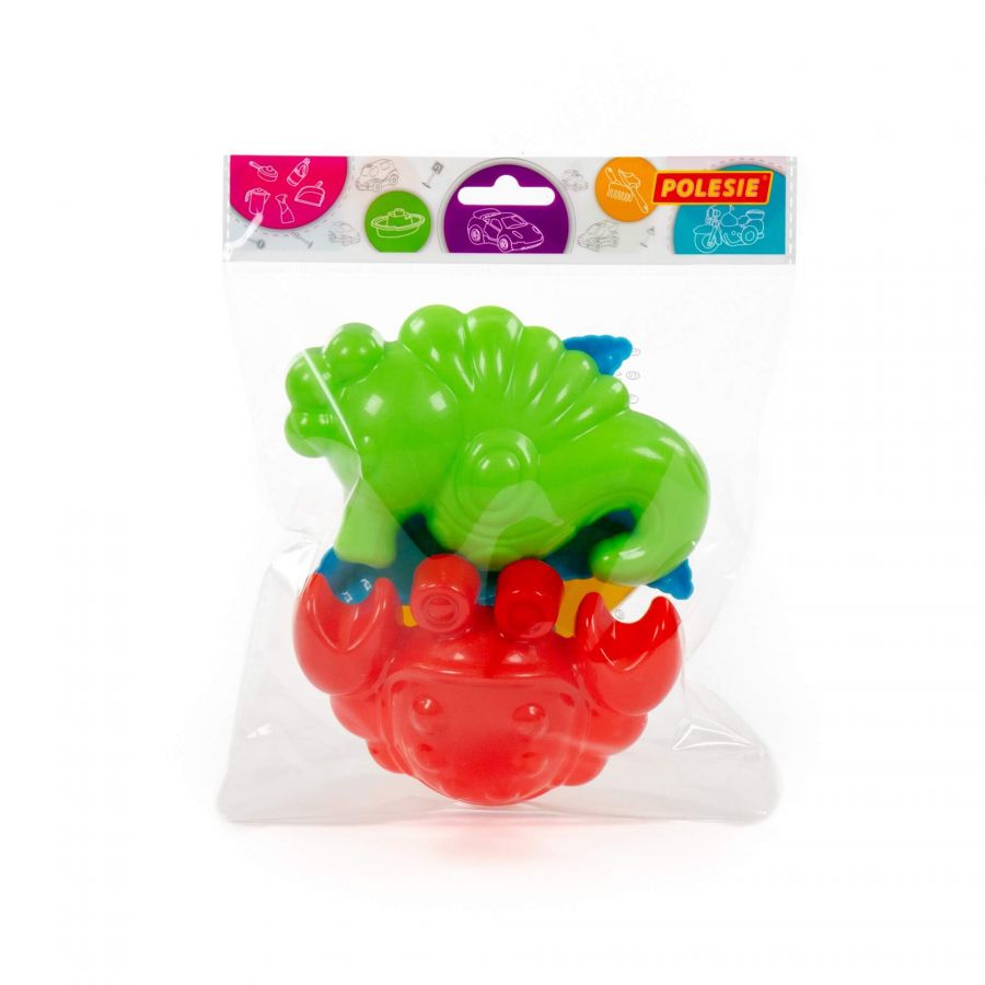 Формочки (краб №2 + морской конёк + морская звезда №2 + ракушка №2)