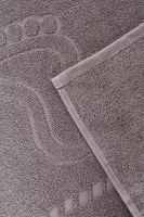 Комплект полотенец для ног махровое Софатекс 50 * 70 коврик ножки 2шт [светло-серый]