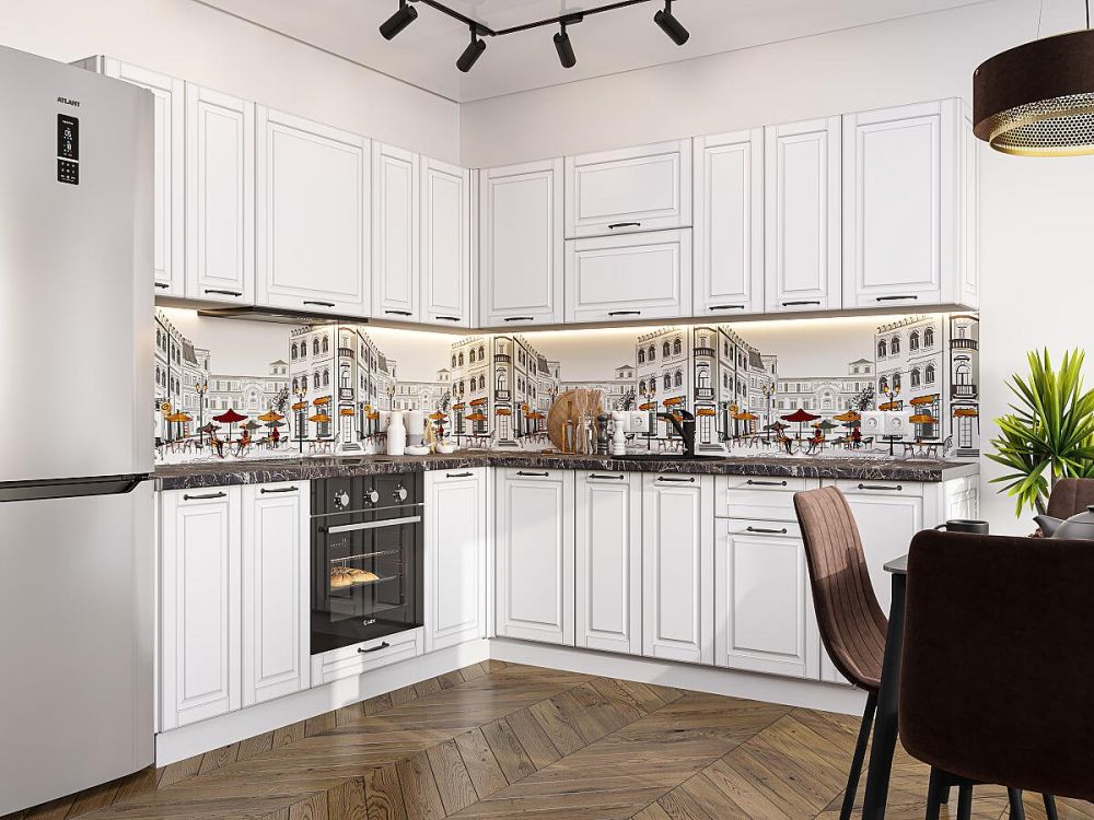 Кухня Дублин-2200/2400 Эмаль