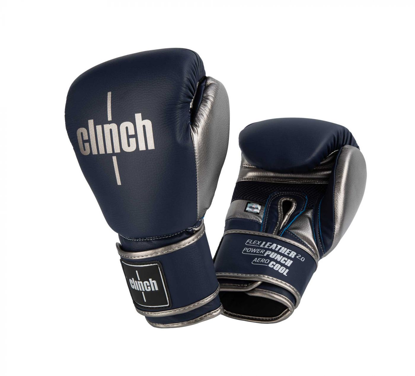 Перчатки боксерские Clinch Punch 2.0 темно-сине-бронзовые, 16 унц., артикул C141