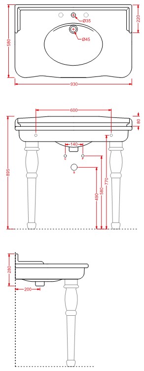 Подвесная раковина Artceram Hermitage HEL005 92х58 ФОТО