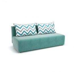 Диван-кровать ТВИНГО (велюр Ультра Минт (голубой)/Вилли минт)