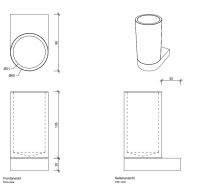 Подвесной стакан Decor Walther Century 05862 схема 4