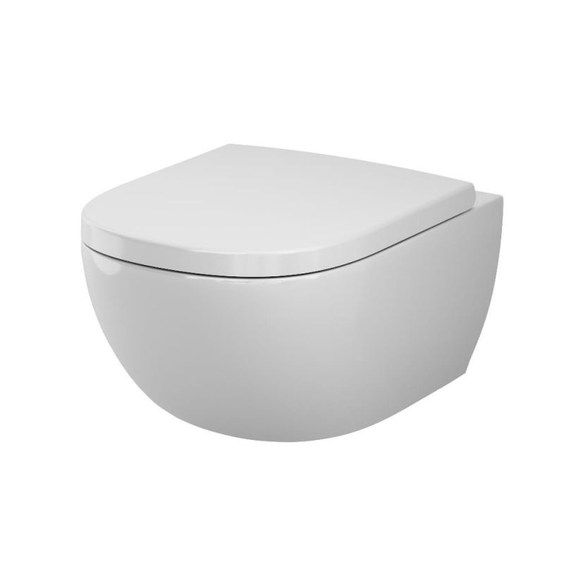 Подвесной унитаз AM.PM AquaSpin Above с сиденьем, смыв торнадо C9X1900SC