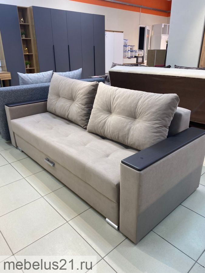 Диван прямой Лира с подлокотником