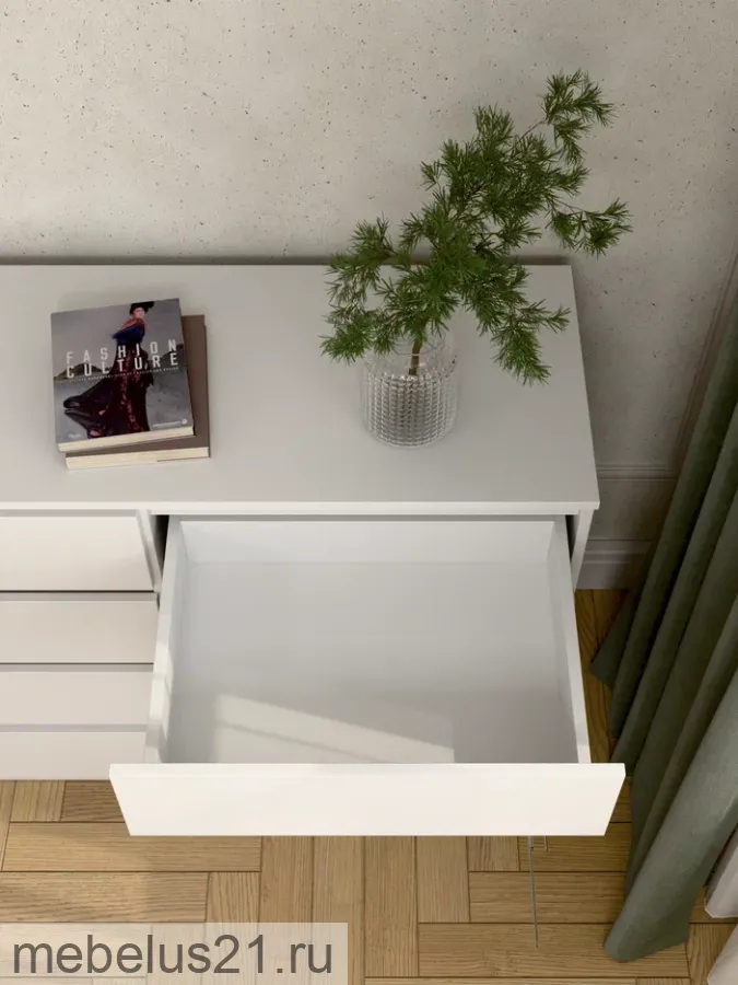 Комод Прайм 1200.8 Белый