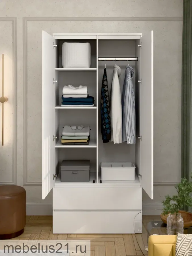 Шкаф Прайм 900 Белый