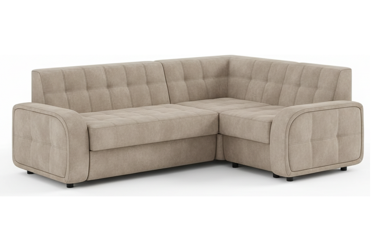 Диван угловой Триумф 1 ДУ Дельфин велюр Лурэ (Lure) 05