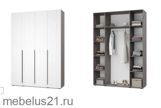 Шкаф 4-х дверный Харди Х41