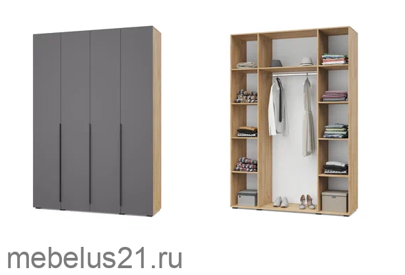 Шкаф 4-х дверный Харди Х41