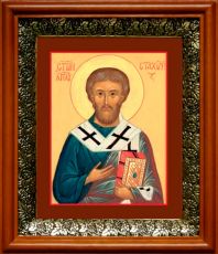Икона Стахий, апостол в киоте с басмой Виноградная Лоза (UV-печать)(33178)