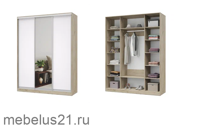 Шкаф купе с зеркалом 180 Роланд