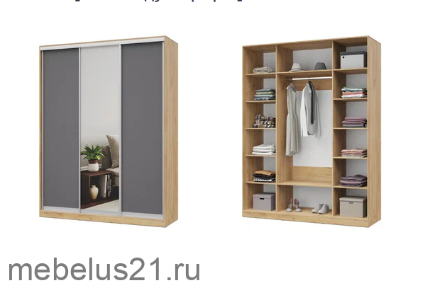 Шкаф купе с зеркалом 180 Роланд