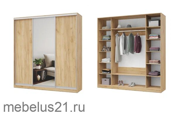 Шкаф купе с зеркалом 220 Роланд
