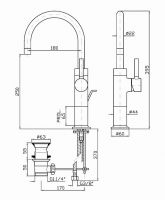 Смеситель Zucchetti Pan для раковины ZP6585 схема 2