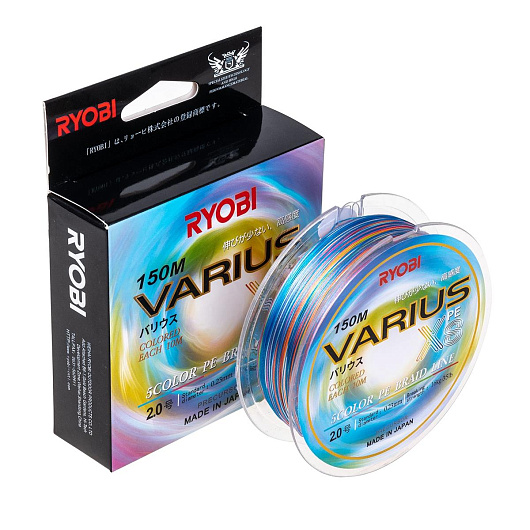 Шнур Ryobi "VARIUS" PE 8X #2.0/235мм. Multi Colour