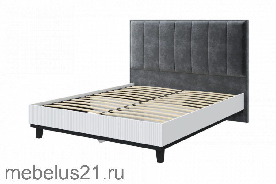 Кровать с мягкой спинкой 160