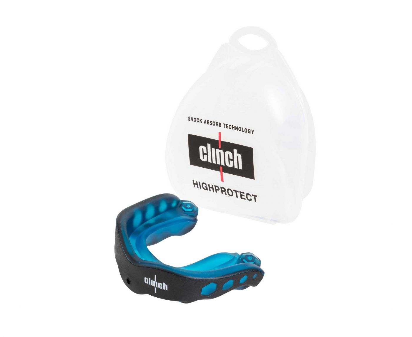 Капа одночелюстная Clinch Pro Triple Layer Mouthguard черно-синяя, размер junior, артикул C515