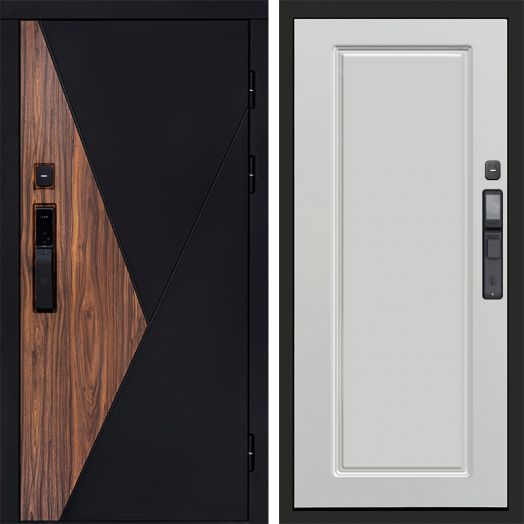 Входная дверь ВДК Матрикс с электронным замком - Гранд Белый софт