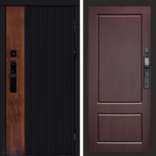 Входная дверь ВДК Престиж с электронным замком - Марсель Шоколад