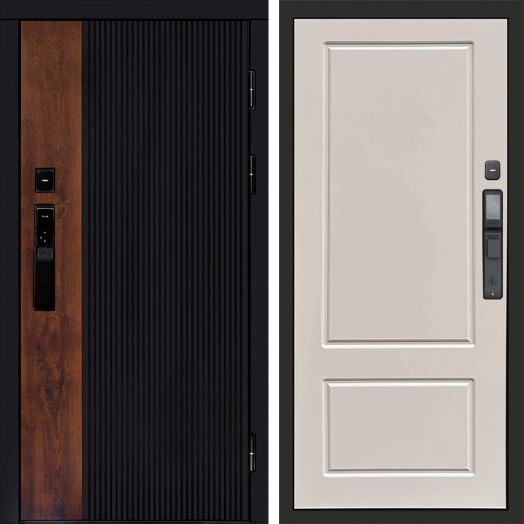 Входная дверь ВДК Престиж с электронным замком - Марсель Слоновая кость