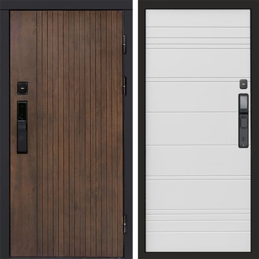 Входная дверь ВДК Твист Ультра с электронным замком - White line