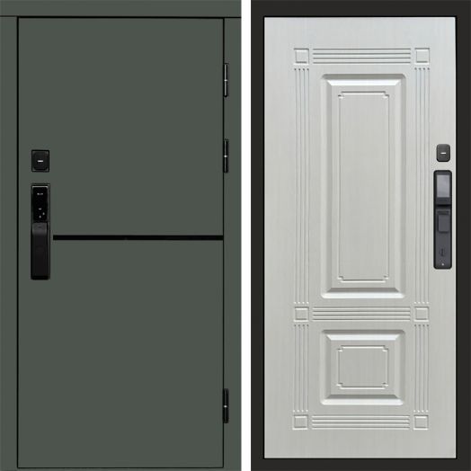 Входная дверь ВДК Тренд Грин с электронным замком - Мадрид Лиственница