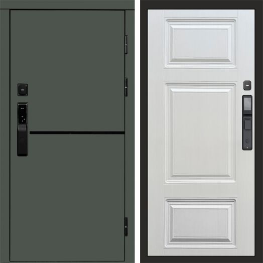 Входная дверь ВДК Тренд Грин с электронным замком - Лион Лиственница