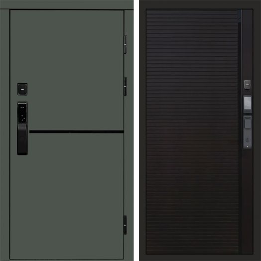 Входная дверь ВДК Тренд Грин с электронным замком - Porte black