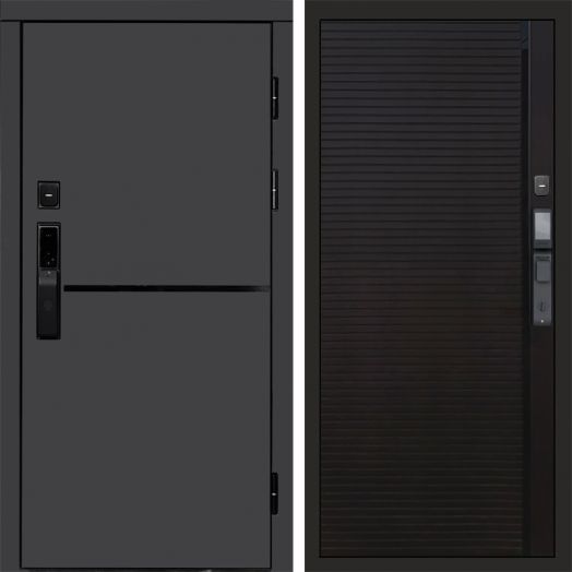 Входная дверь ВДК Тренд Графит с электронным замком - Porte black