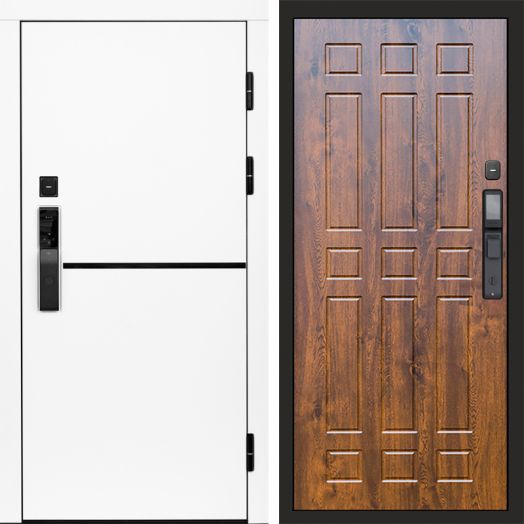 Входная дверь ВДК Тренд Вайт с электронным замком - Спарта Дуб