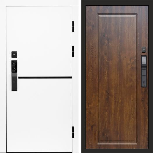 Входная дверь ВДК Тренд Вайт с электронным замком - Гранд Дуб