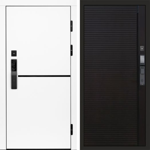 Входная дверь ВДК Тренд Вайт с электронным замком - Porte black
