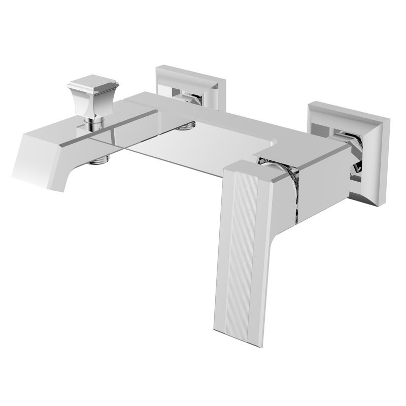 Смеситель для ванны и душа Azario EXQUISITE с ручным душем, хром AZ-VSN238340C