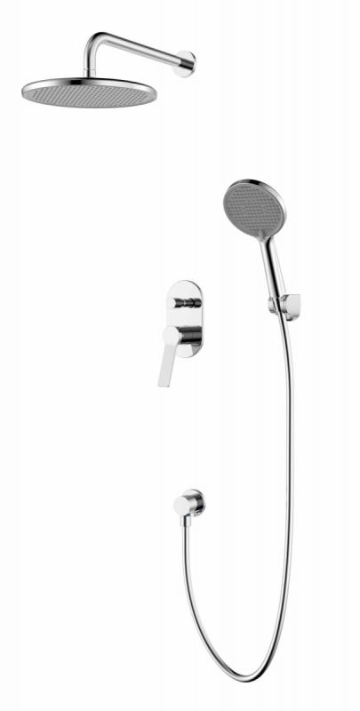 Душевая система Azario VISE скрытый монтаж, хром AZ-VSA248330C+82KC
