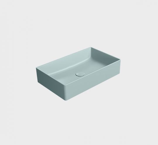 Накладная прямоугольная раковина GSI Kube X 9453 60х37 см схема 6