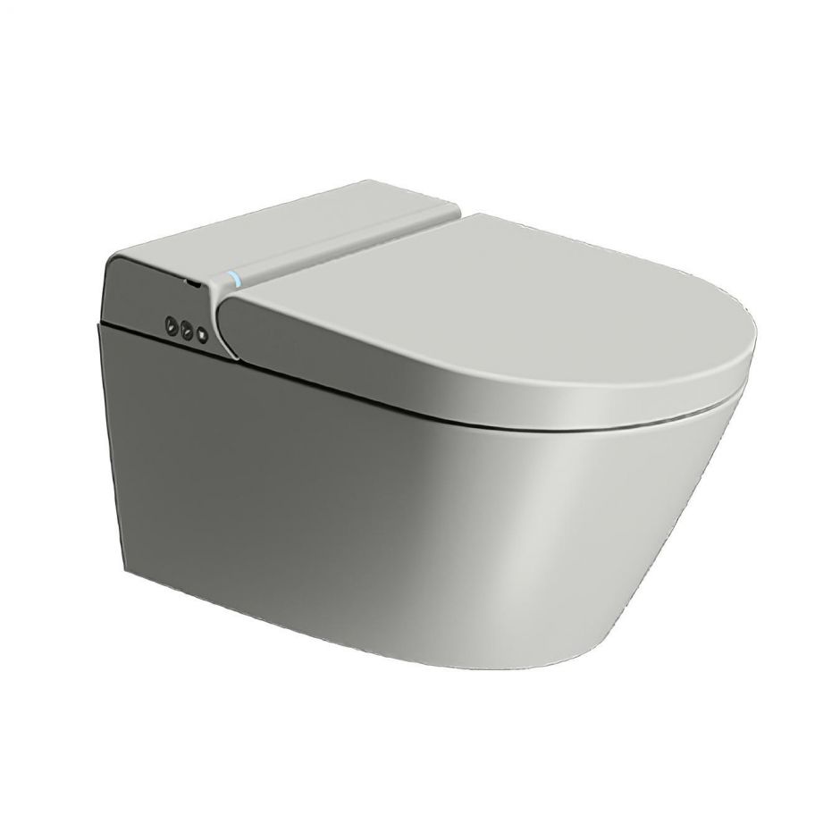 Подвесной умный безободковый унитаз GSI WClean 7418K 59х37 см, с модулем электронного биде и сиденьем с микролифтом/Soft-Close ФОТО