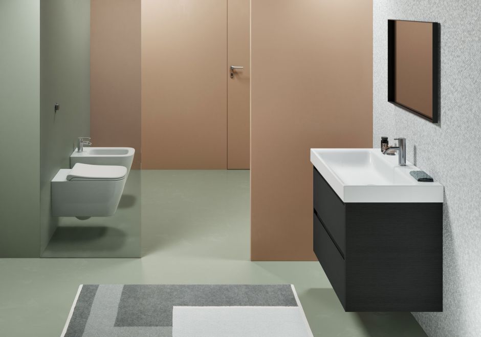 Подвесной безободковый унитаз GSI NUBES 961509 35х55 см, без крепления, белый матовый ФОТО