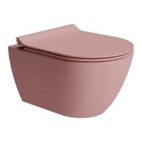 Подвесной унитаз GSI Pura 881624 50х36 розовый схема 1