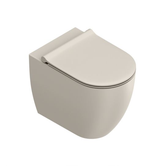 Унитаз напольный безободковый Catalano SFERA 514550001 55x35 см универс.слив смыв Tornado покрытие Cataglaze+ без крепежа схема 7