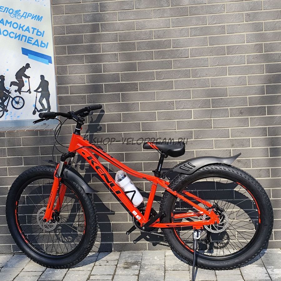 Велосипед 26" х 3.0" гидр. алюминиевый спицы полуфэт kenli RD