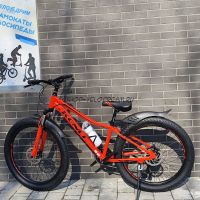 Велосипед 26" х 3.0" гидр. алюминиевый спицы полуфэт kenli RD