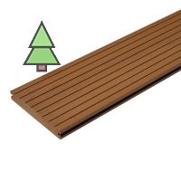 Террасная доска из ДПК 140*20*3000 мм CM Decking Robust Solid цвет: Тик