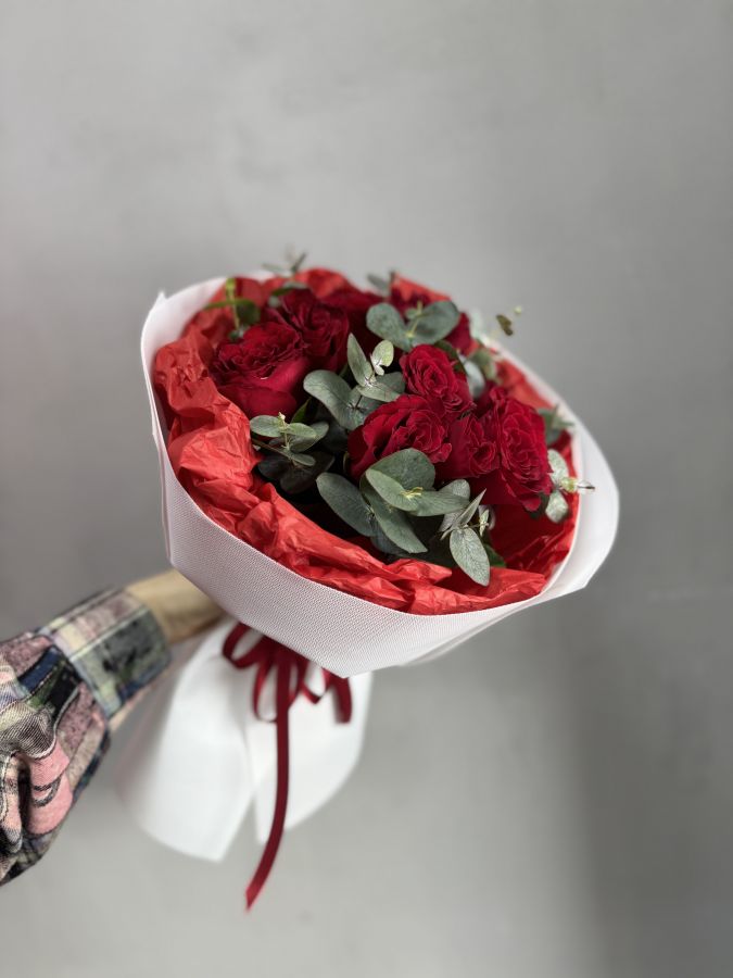 Букет «ВАЛЕНТИНКА» красная